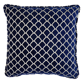 Classic Scallop, Moonlight - (45cm x 45cm) Cushion